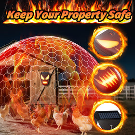 G-Jyuncyou Solar Coyote Deterrent Lights eye-level mounting for best coverage