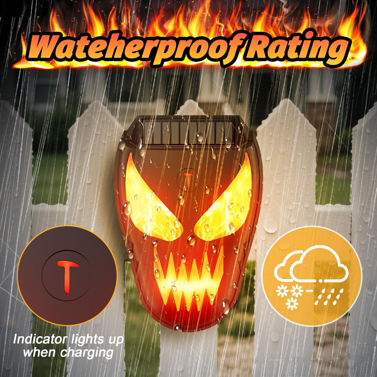G-Jyuncyou Solar Coyote Deterrent Lights weatherproof durable housing for all seasons