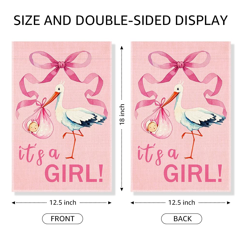 Gkodw birth announcement yard sign for outdoor use, welcoming guests.