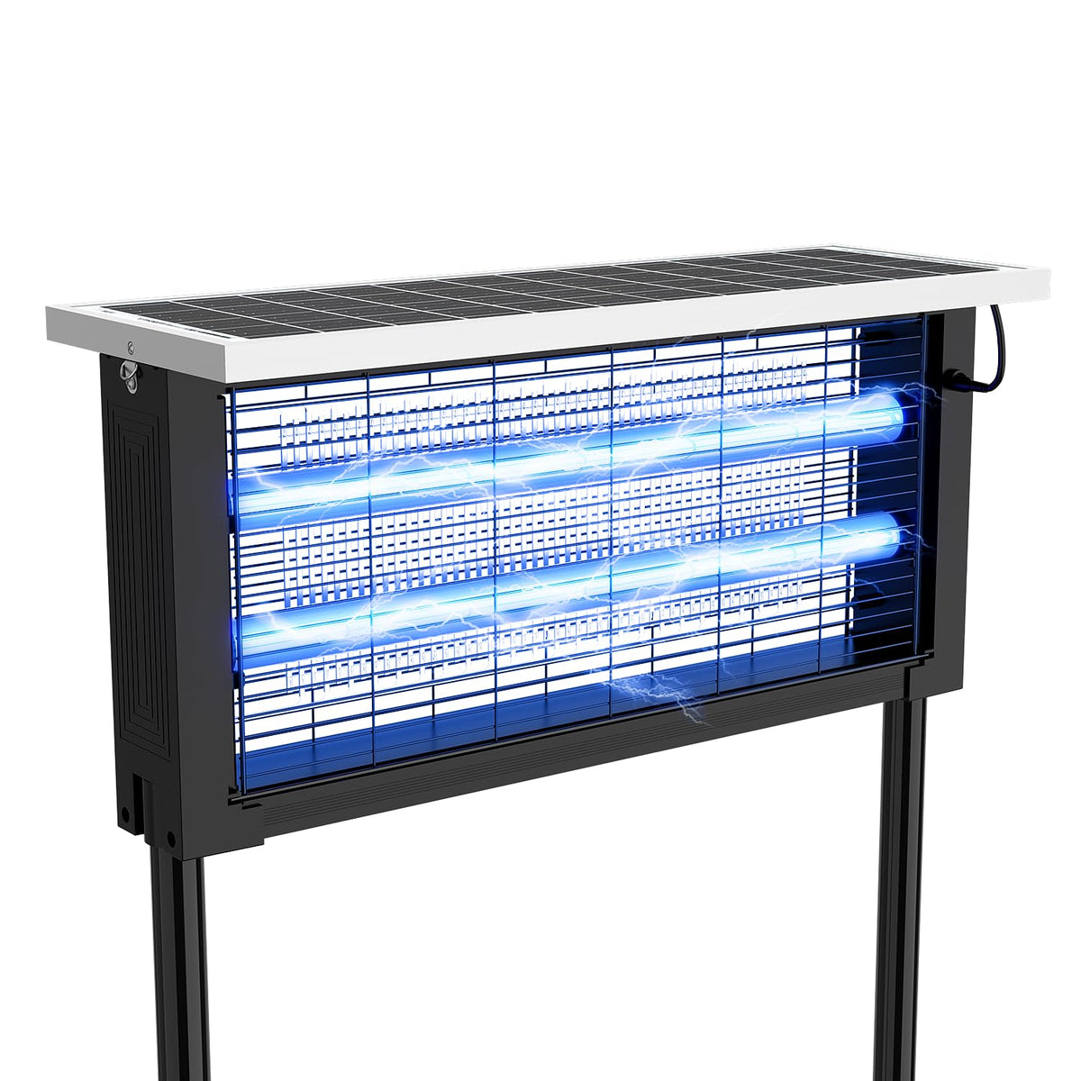 Glamvibe Solar Bug Zapper night use for quieter outdoor evenings