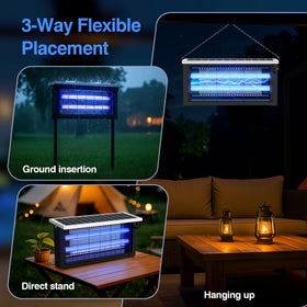 Glamvibe Solar Bug Zapper waterproof housing for all-weather use