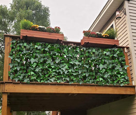 GLANT faux ivy leaves closeup showing lifelike texture and color