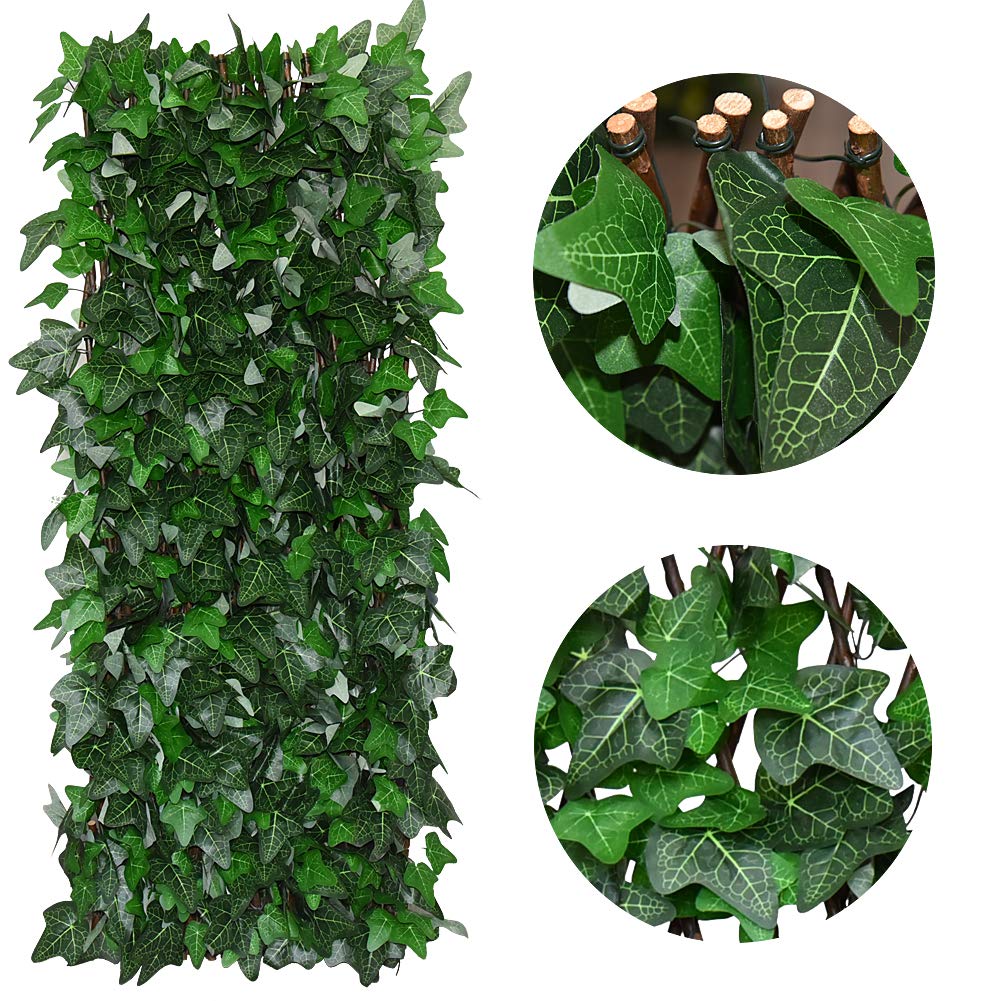GLANT privacy screen used as decorative wall panel on outdoor surface