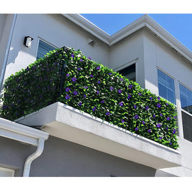 GLANT privacy screen decorates outdoor spaces with vibrant green foliage