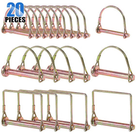 Glarks PTO pin kit overview with 20-piece heavy duty set for trailers