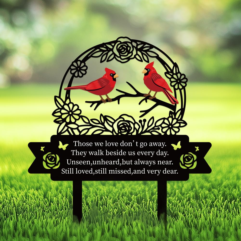 GLASSWINDS metal grave marker stand showcases sturdy, weatherproof construction