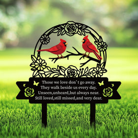 GLASSWINDS metal grave marker stand showcases sturdy, weatherproof construction