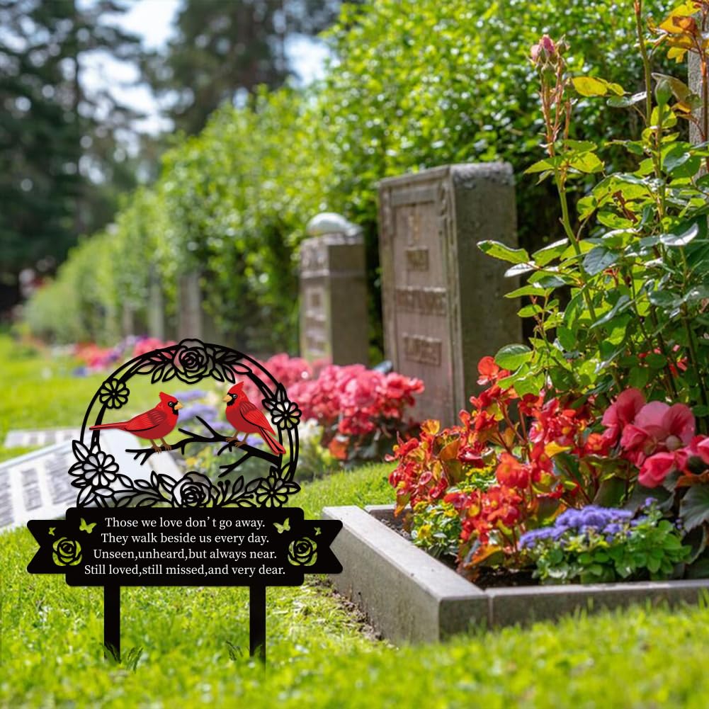 GLASSWINDS weatherproof grave stake withstands rain and snow