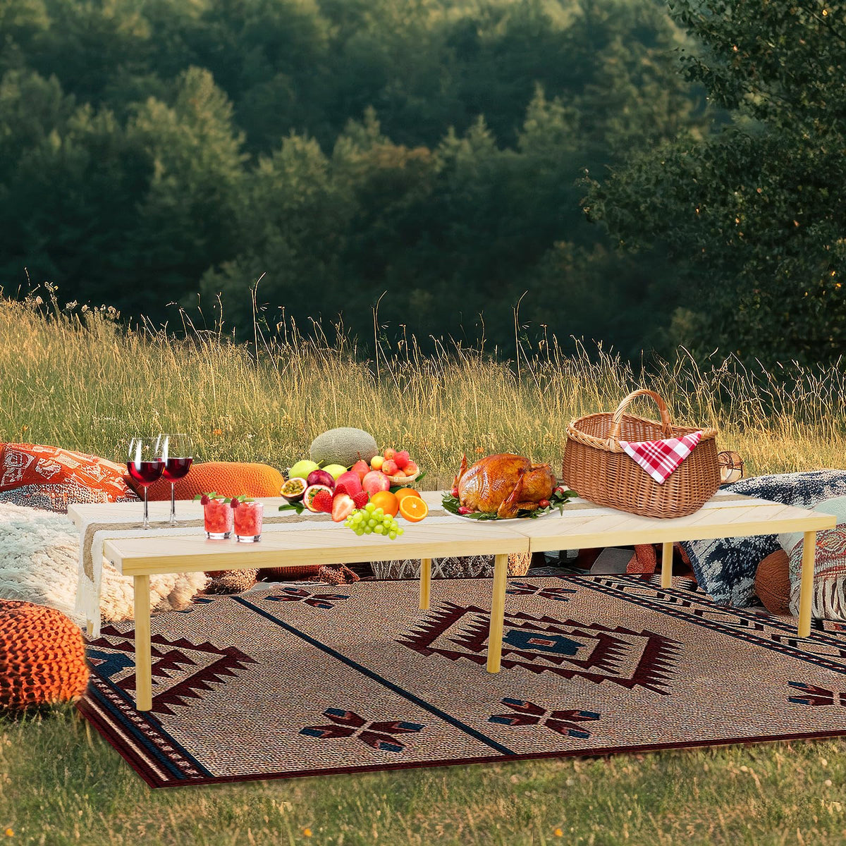GLDZI solid wood grain highlights natural warmth for indoor and outdoor gatherings