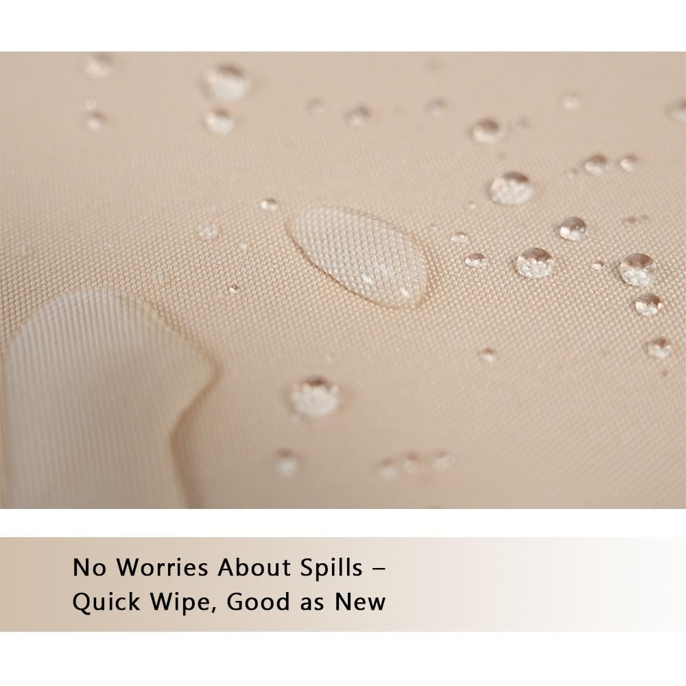 GleamFolly easy-clean cushions: machine or hand washable.
