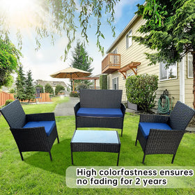 GleamFolly navy patio cushions ideal for patios, gardens, or balconies.