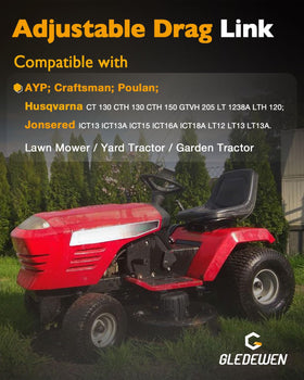 Gledewen drag link compatible with AYP, Craftsman, Husqvarna, Poulan