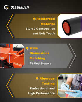 Gledewen Mowers Assist Handle Kit assembly diagram for tool-free setup