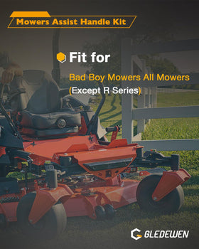 Gledewen Mowers Assist Handle Kit side view highlighting reinforced iron durability