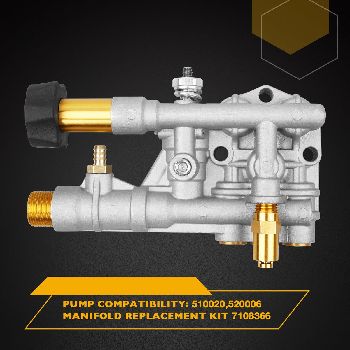 Close-up of valves and unloader on Gledewen kit highlighting reliable sealing