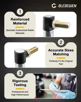 Gledewen riding lawn tractor steering arm replacement improves handling