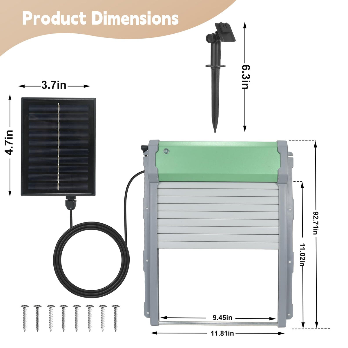 GleeGearNex light sensor mode illustrates automatic sunrise and sunset opening.