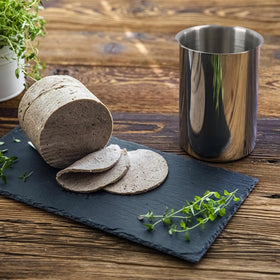 Glendaveny ham-maker press thermometer inside enables precise cooking without guesswork.