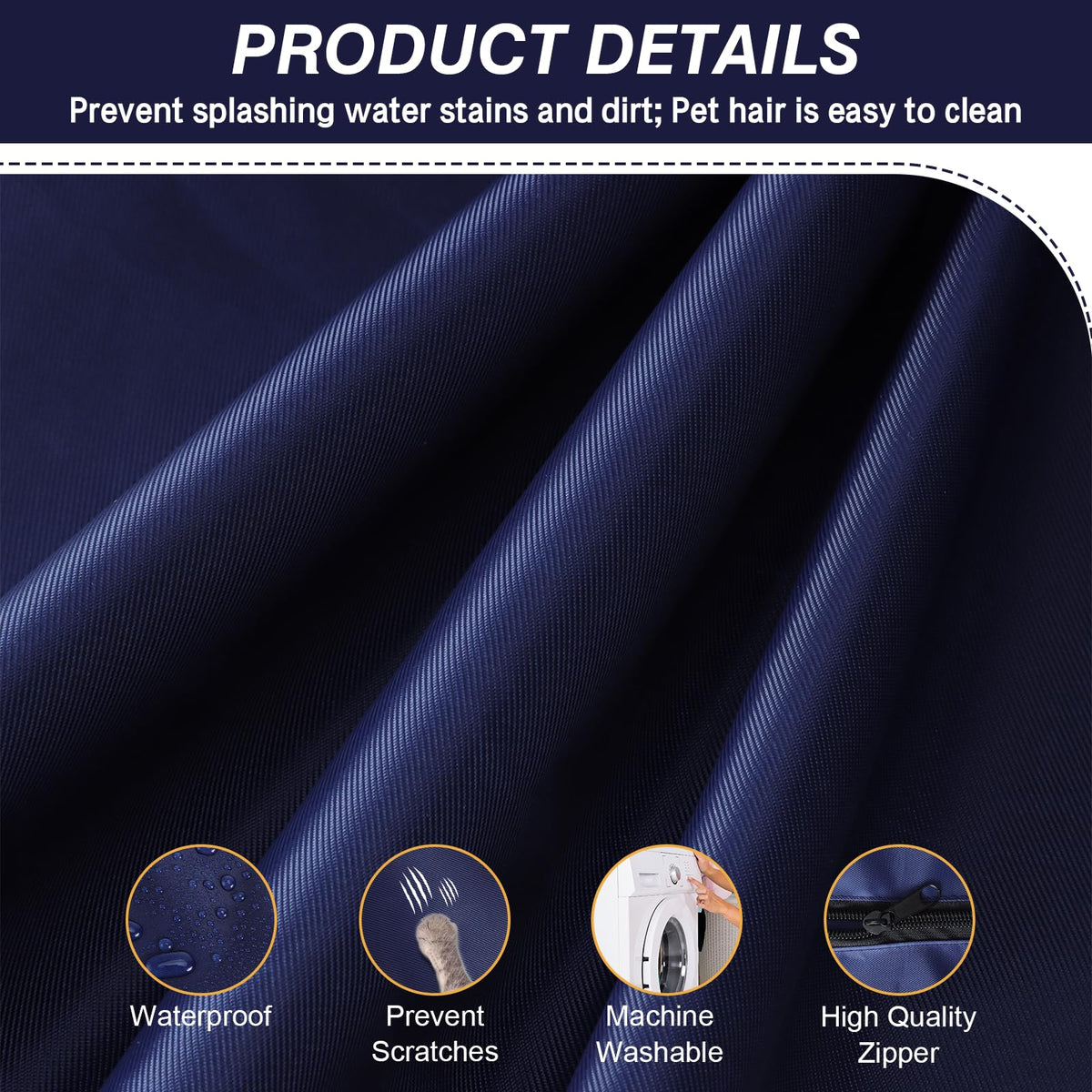 Gleom machine-washable patio cushion cover for easy outdoor maintenance
