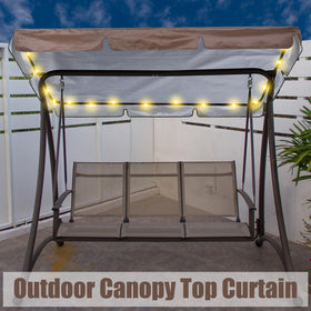 GliCraft waterproof swing canopy brown shields wind and rain