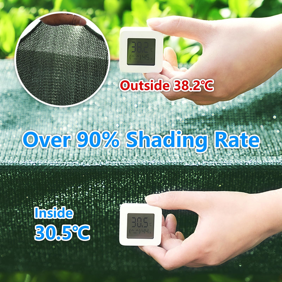 Glieskir shade cloth serves as a pergola canopy for comfortable shade.