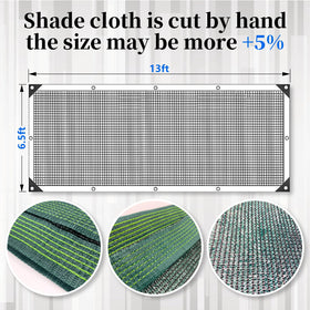 Detail of reinforced edges on Glieskir shade cloth for easy, tear-resistant installation