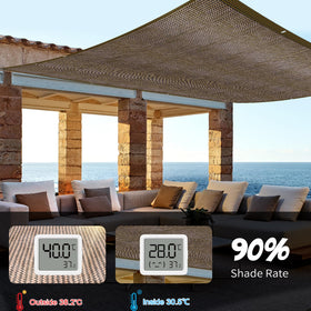 Glieskir shade cloth installs quickly with evenly spaced grommets