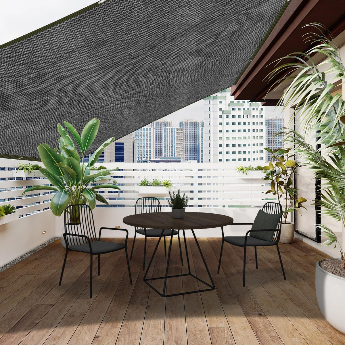 Glieskir shade cloth drains water quickly during rain
