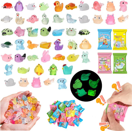 GLIHCTP glow-in-the-dark resin duck figure for magical night-time mini garden displays