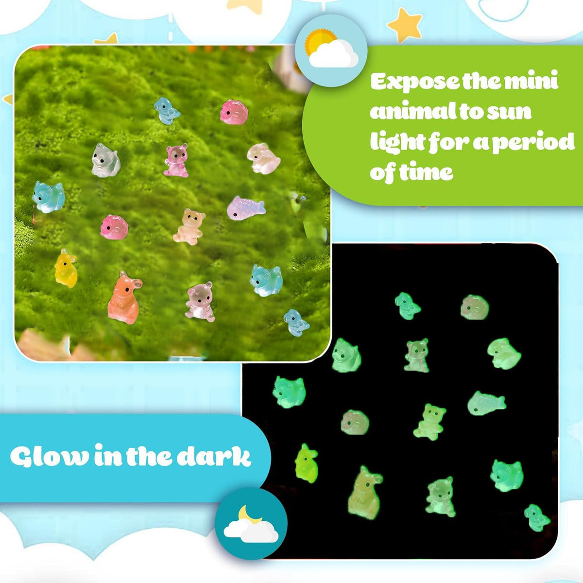 GLIHCTP glow elephant resin figure adds whimsy to shelves with soft glow