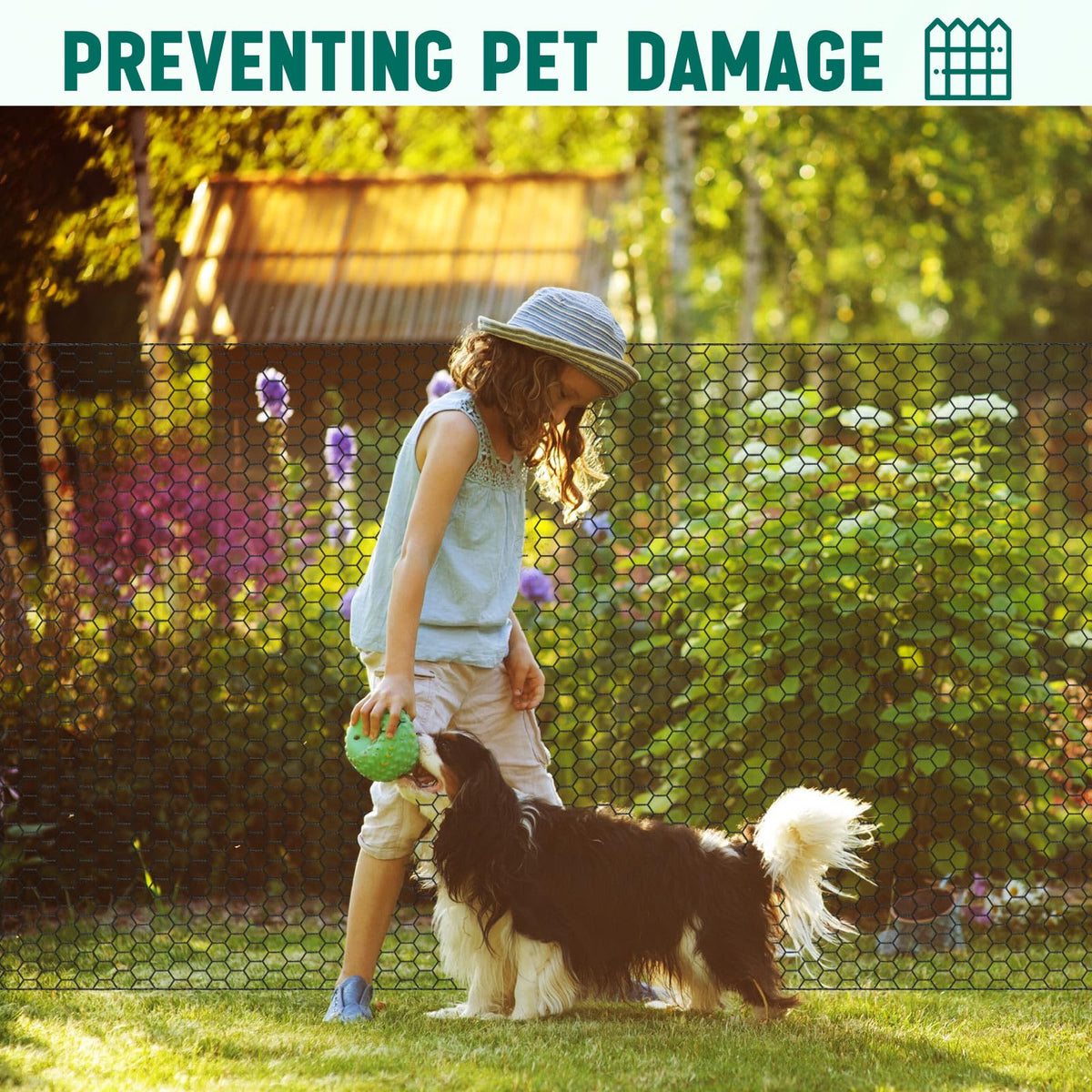 GlikCeil 1-inch hexagonal mesh offers strong poultry containment.
