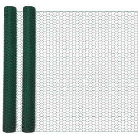 GlikCeil chicken wire mesh 48in x 200ft green for durable garden fencing.