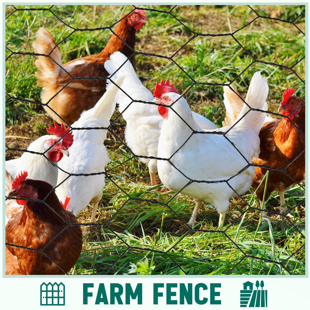 GlikCeil versatile garden and farm fencing for coops and pens.