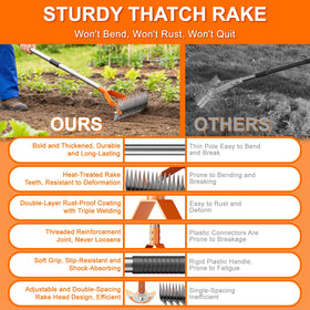 GlimHirVox soil aeration tines loosen compacted soil for better drainage.