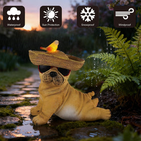Glintoper IP44 waterproof yard ornament withstands rain and snow.