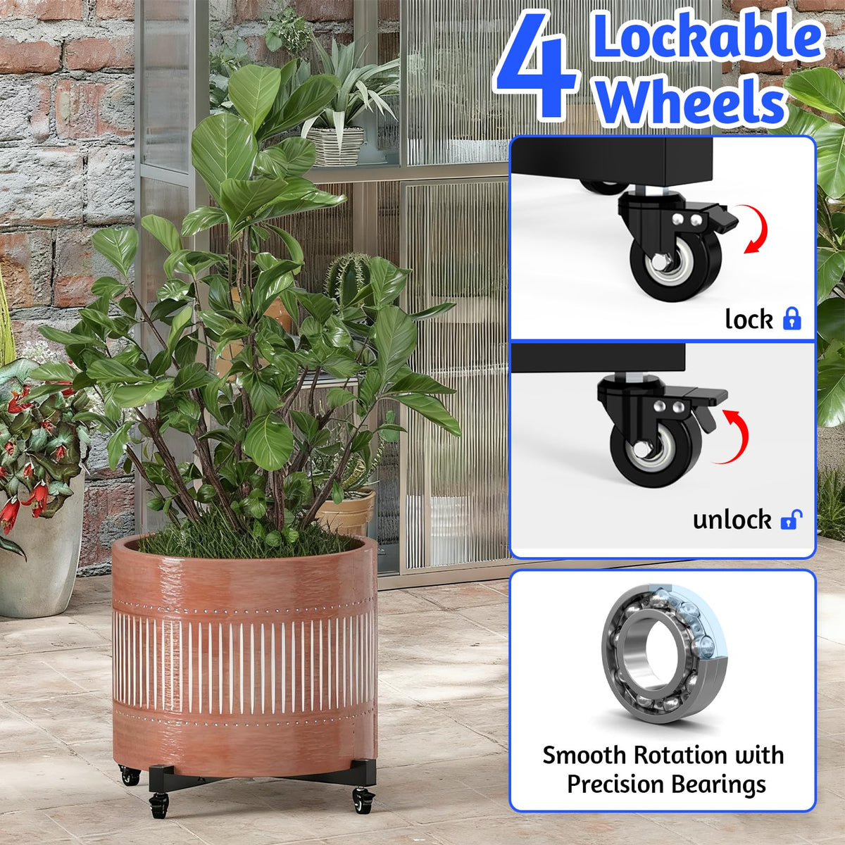GLISWAM weather-resistant frame suitable for indoor and outdoor plant care