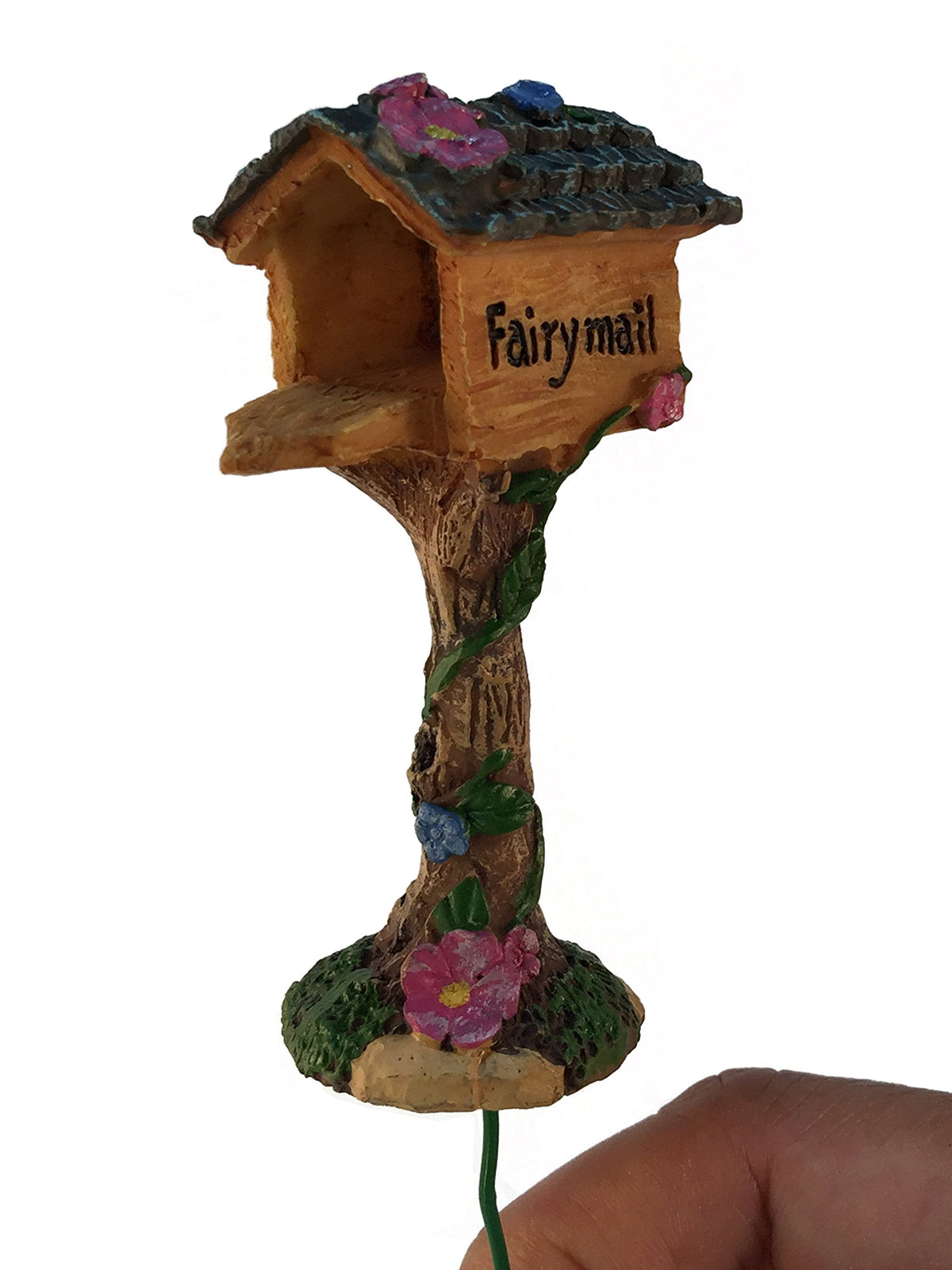 GlitZGlam fairy garden accessory miniature mailbox for décor.