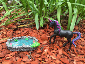 GlitZGlam KOI pond crafted in resin, durable for outdoor display.