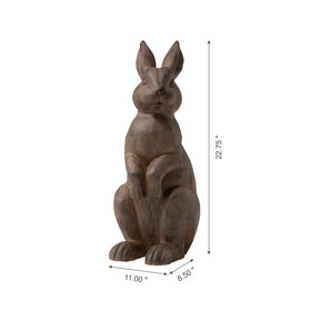 Glitzhome garden monument rabbit weather-resistant centerpiece for outdoor spaces.