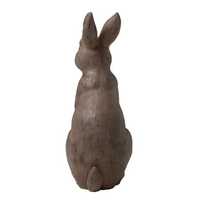 Glitzhome standing rabbit garden decor 22-75inch suitable for yard or patio.