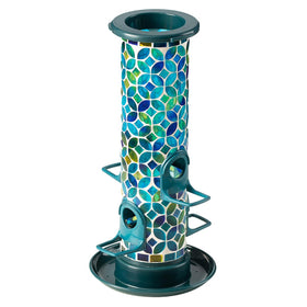 Glitzhome wild bird feeder decorative garden decor enhances outdoor space while feeding birds.