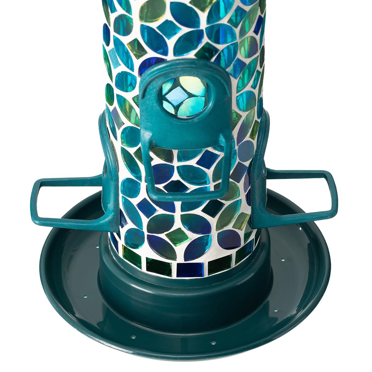 Glitzhome wild bird feeder versatile seed options for cardinals and finches.