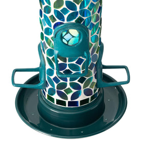 Glitzhome wild bird feeder versatile seed options for cardinals and finches.