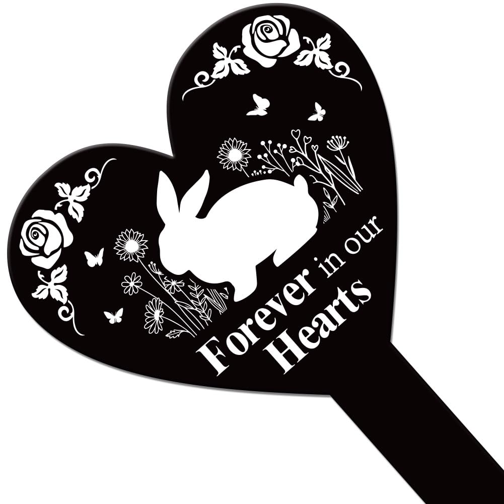 GLOBLELAND acrylic grave stake, waterproof and weather-ready