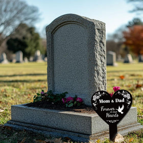 GLOBLELAND memorial stake back film protection, ready for safe handling.