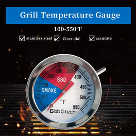GLOBOTECH stainless steel construction ensures rust resistance in outdoor grilling.