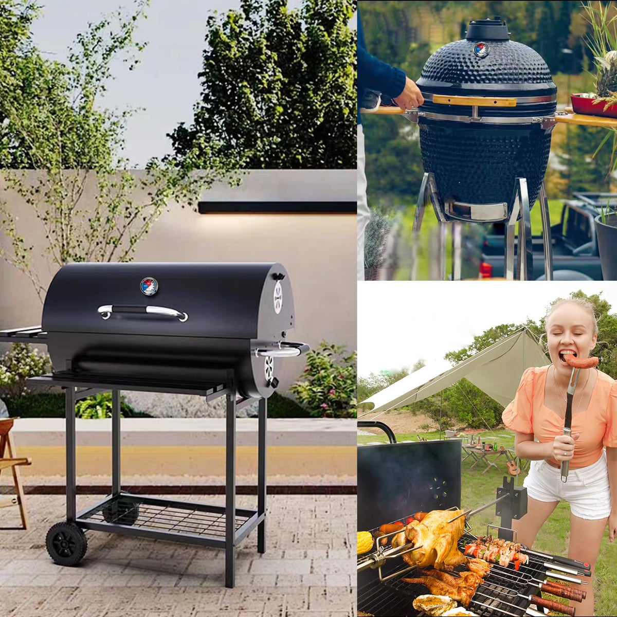 GLOBOTECH wide 100-550°F range supports multiple grilling and smoking tasks.
