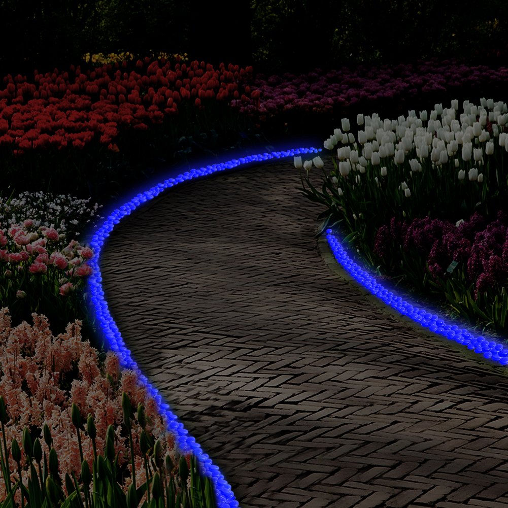 GLOCARNIVAL luminous pebbles for fairy gardens creating nighttime magic
