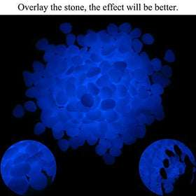 GLOCARNIVAL poolside glow stones outlining the edge of a pool