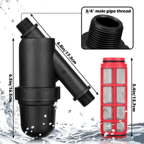Glooglitter 3-4 inch male thread connection ensures compatibility